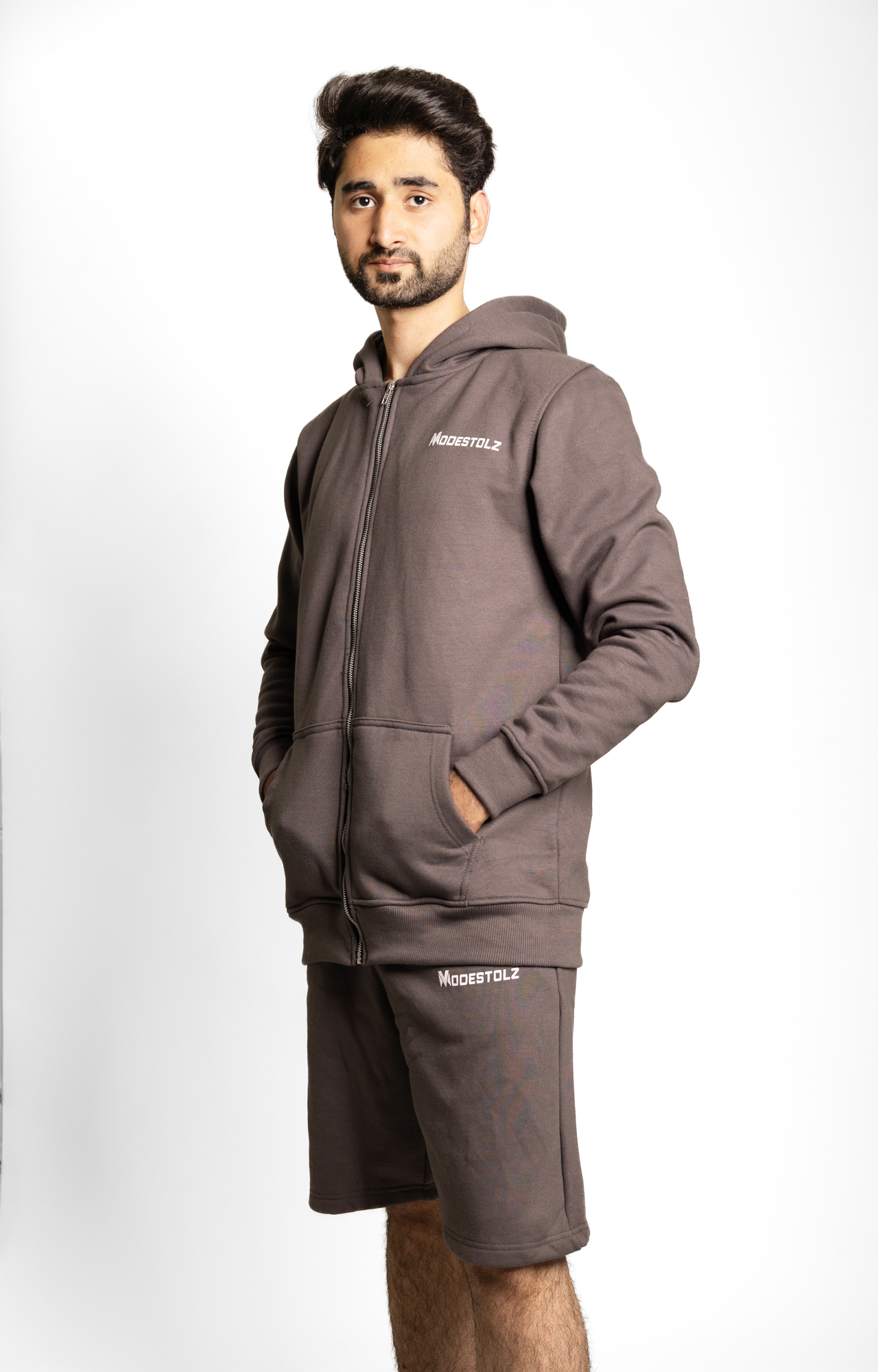 Basic-Cotton Fleece Shorts